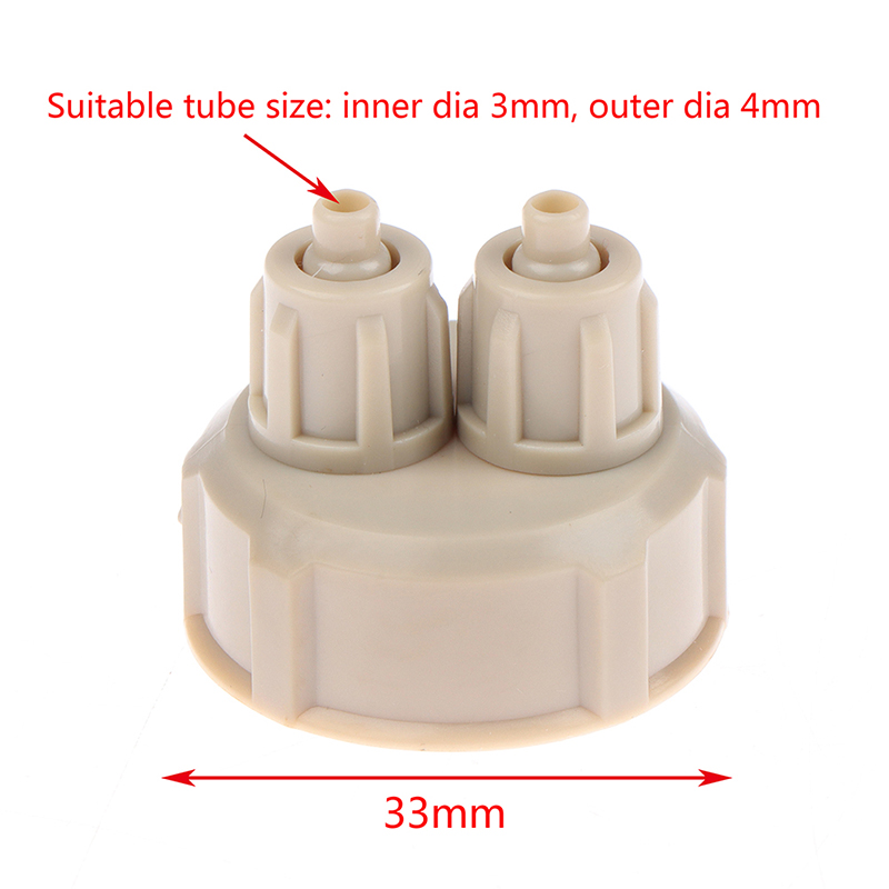 Live Plant Aquarium - 2-delige Aquarium CO2-systeem buisventiel met meter,