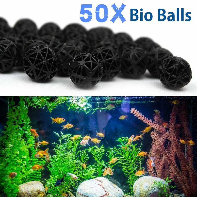 Planted Aquarium Cleaning - 50 stuks 16mm aquarium biofilterballen viskom