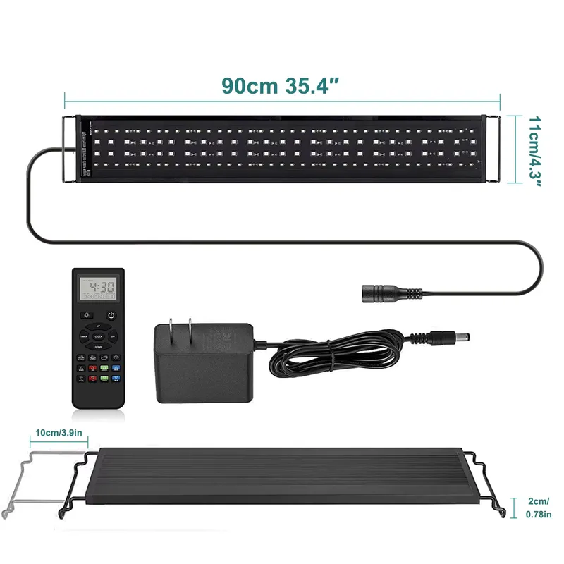 Live Plant Aquarium - SIROKA 90cm Afstandsbediening Smart LED Aquariumverlichting
