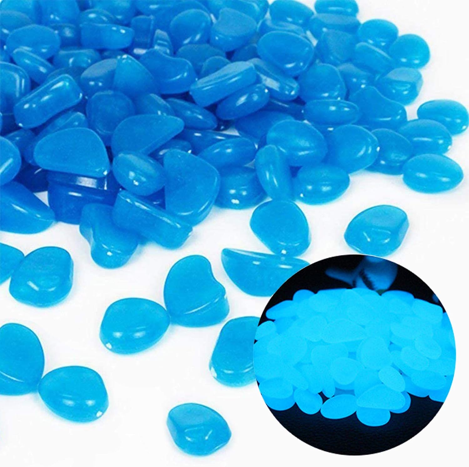 Plant Aquarium Pot - Aquarium Rotsen Glow Blue Kiezels voor