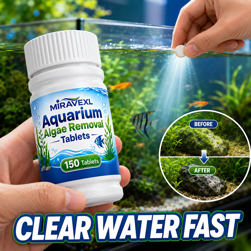 Aquarium Fertilizer - MIRAVEXL 150 Aquarium Algenverwijderingstabletten, Veilige Algenbestrijder,
